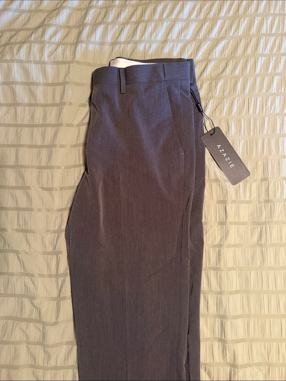 Azazie Men’s Charcoal Gray Dress Pants